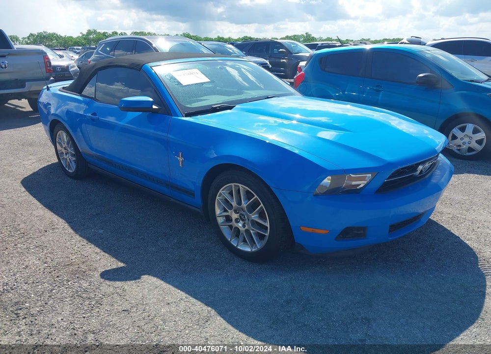 2012 FORD MUSTANG V6 PREMIUM VIN: 1ZVBP8EM0C5252429