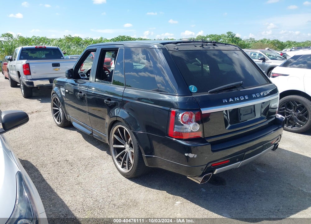 2012 LAND ROVER RANGE ROVER SPORT SUPERCHARGED VIN: SALSP2E44CA730156