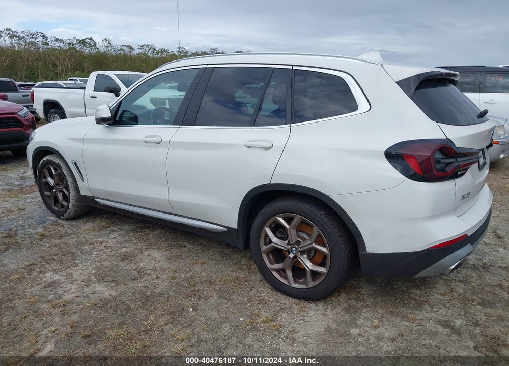 2022 BMW X3 SDRIVE30I VIN: 5UX43DP02N9M82462