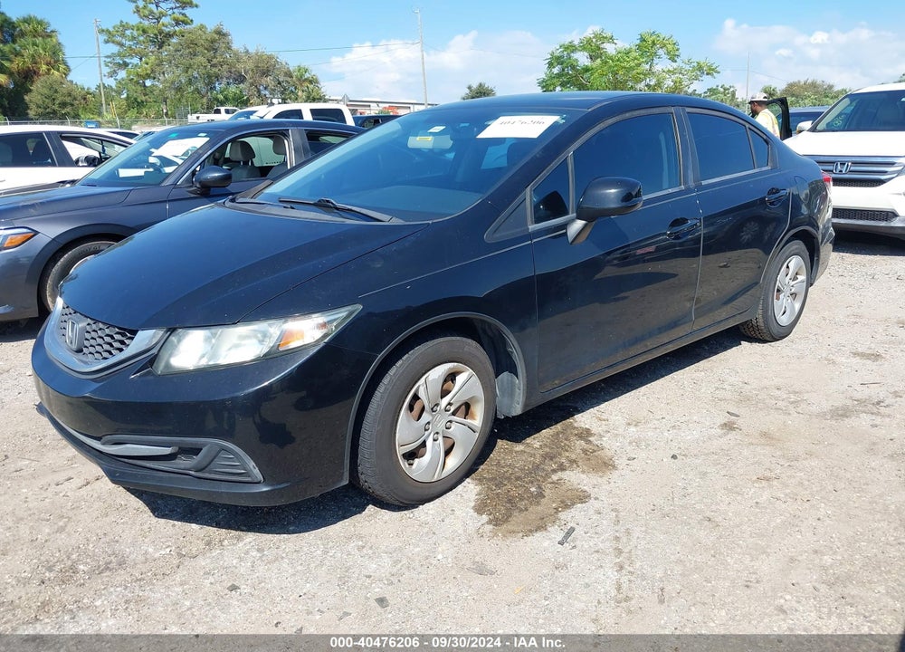2013 HONDA CIVIC LX VIN: 19XFB2F59DE010493