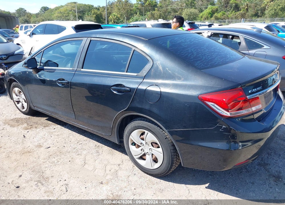 2013 HONDA CIVIC LX VIN: 19XFB2F59DE010493