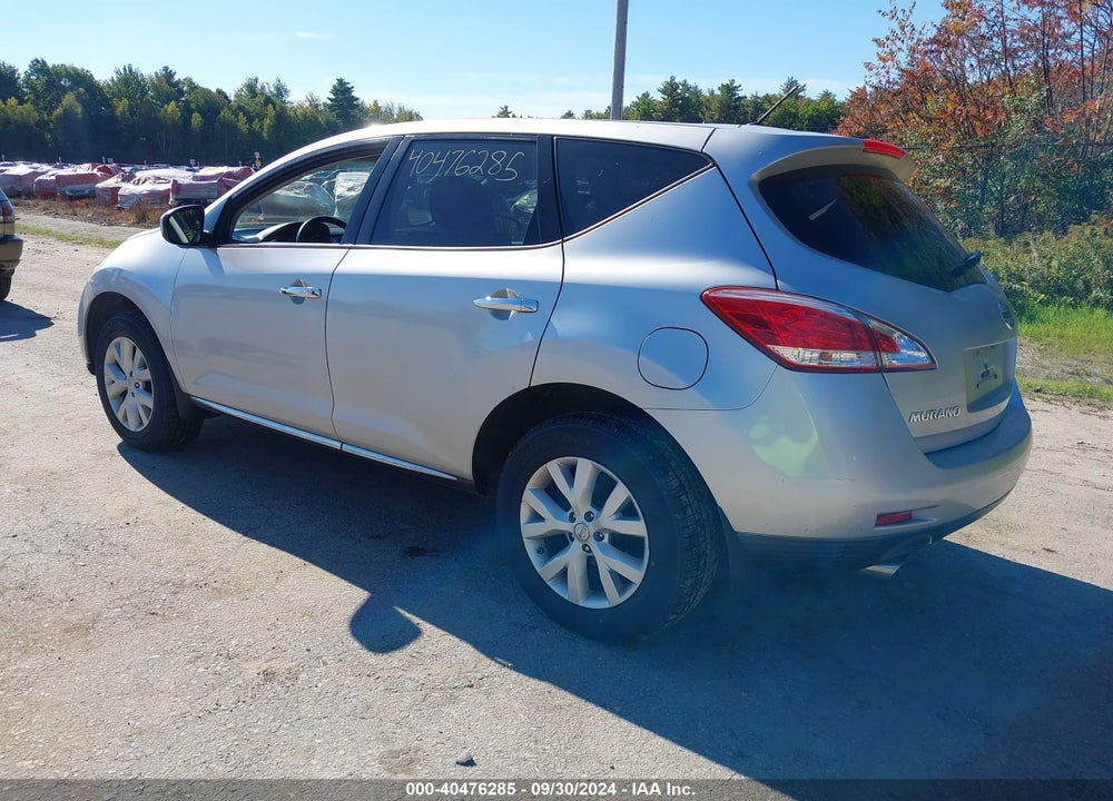 2011 NISSAN MURANO S VIN: JN8AZ1MW3BW150994