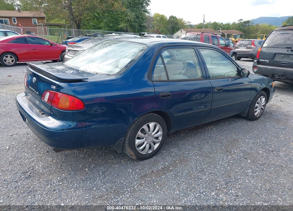 2000 TOYOTA COROLLA VIN: 2T1BR12E1YC274757