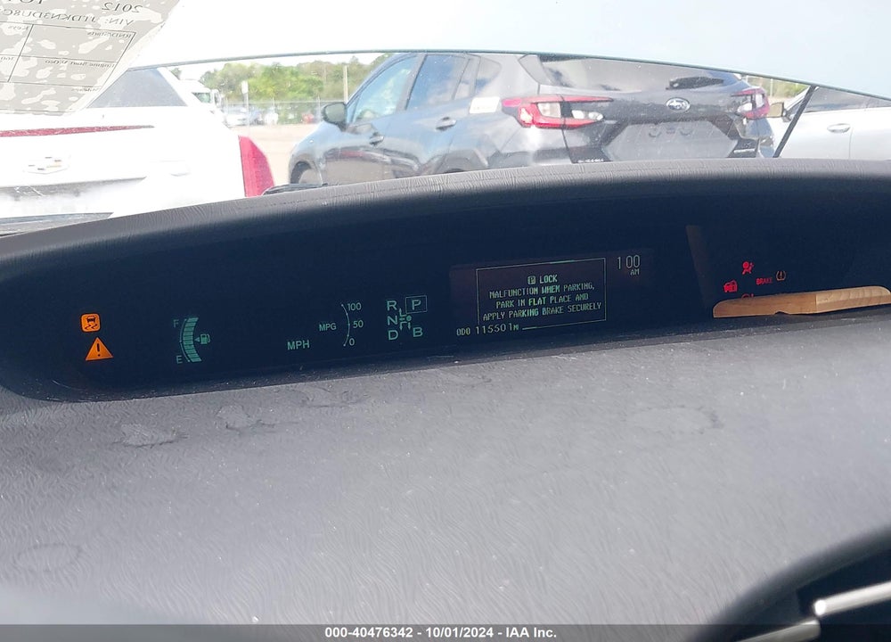 2012 TOYOTA PRIUS THREE VIN: JTDKN3DU8C1524441