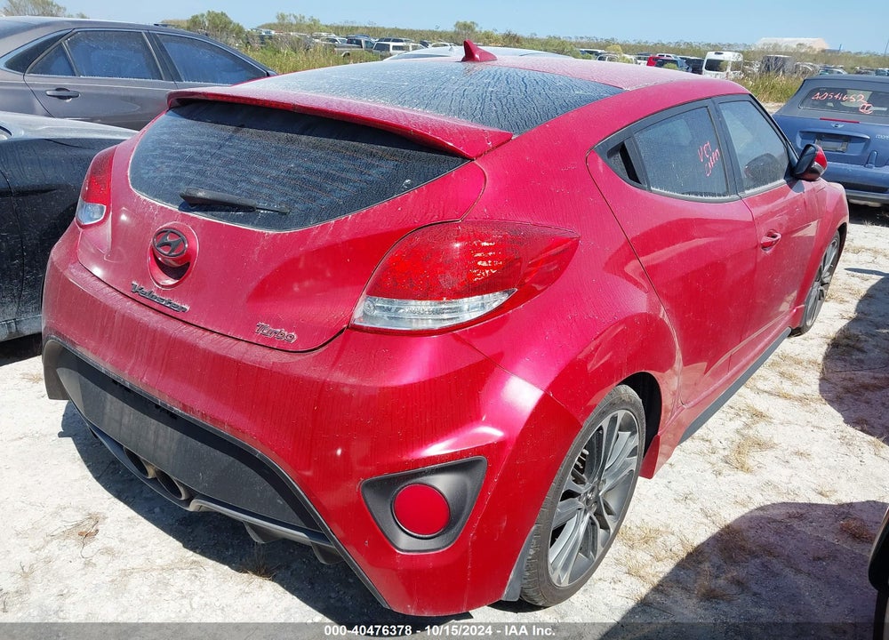 2016 HYUNDAI VELOSTER TURBO VIN: KMHTC6AE3GU278312