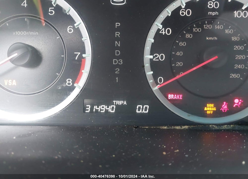 2010 HONDA ACCORD 2.4 EX VIN: 1HGCP2F74AA148481