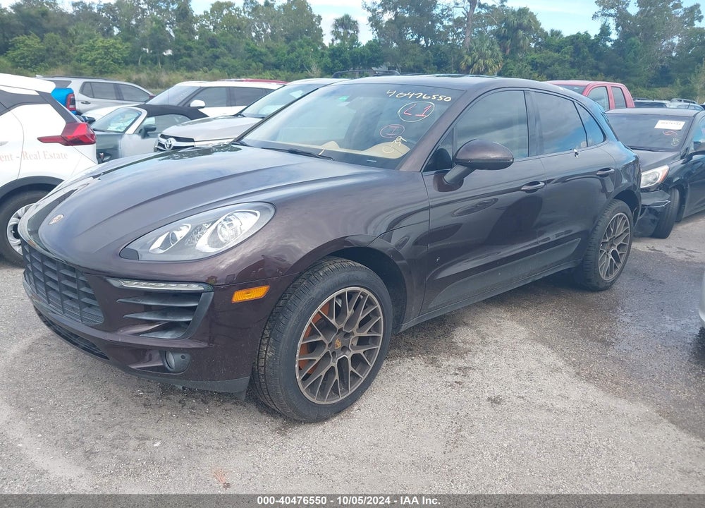 2015 PORSCHE MACAN S VIN: WP1AB2A50FLB61605