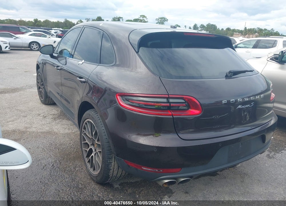 2015 PORSCHE MACAN S VIN: WP1AB2A50FLB61605