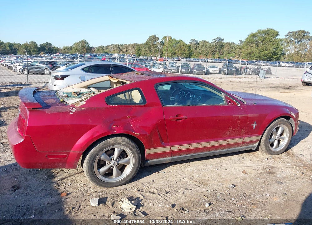 2006 FORD MUSTANG V6 VIN: 1ZVFT80N965256481