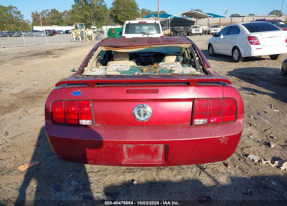 2006 FORD MUSTANG V6 VIN: 1ZVFT80N965256481
