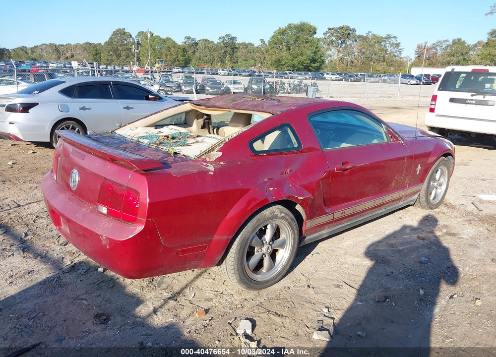 2006 FORD MUSTANG V6 VIN: 1ZVFT80N965256481