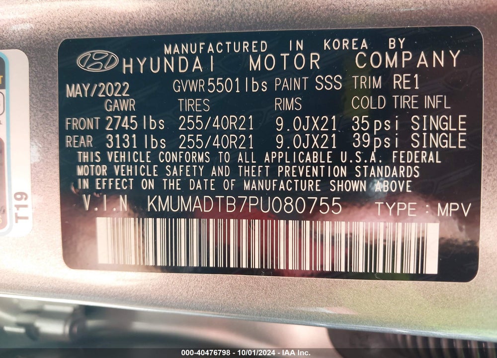 2023 GENESIS GV70 2.5T AWD VIN: KMUMADTB7PU080755