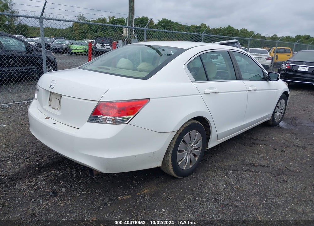 2010 HONDA ACCORD 2.4 LX VIN: 1HGCP2F3XAA021618