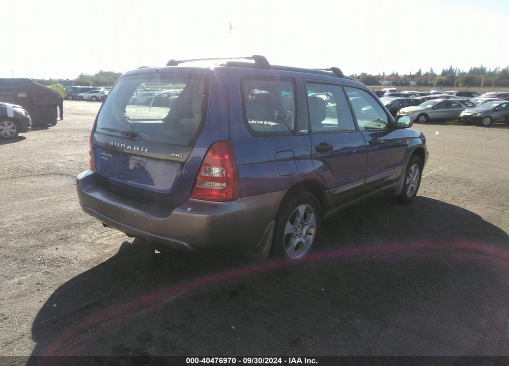 2003 SUBARU FORESTER XS VIN: JF1SG65673G745351