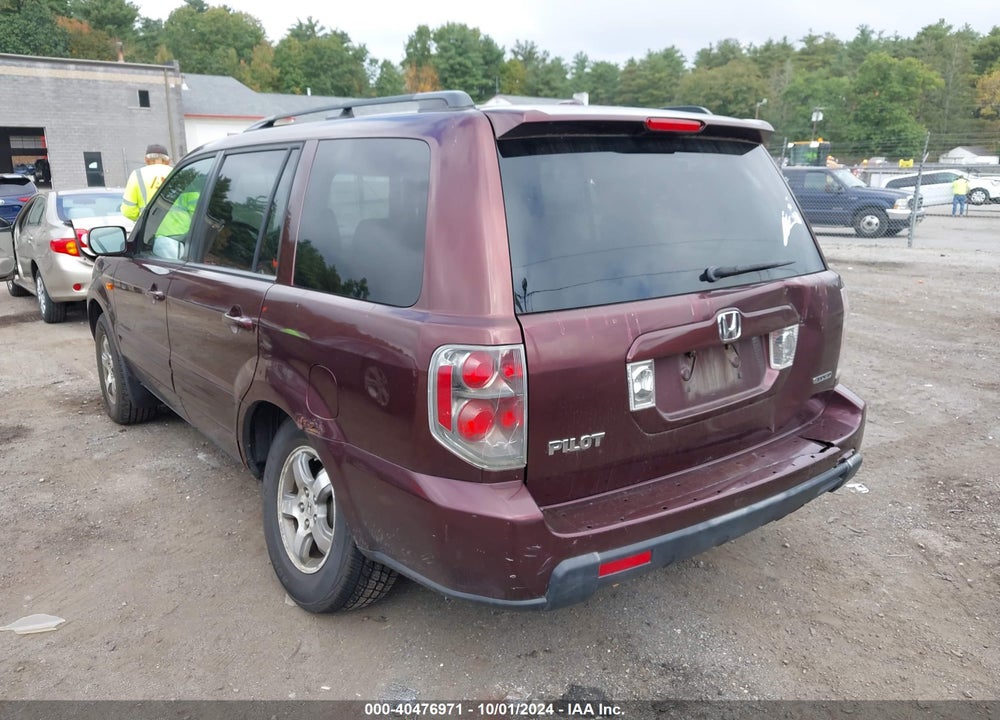 2007 HONDA PILOT EX-L VIN: 2HKYF186X7H528304