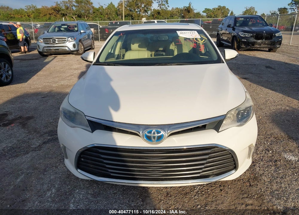 2016 TOYOTA AVALON HYBRID XLE PREMIUM VIN: 4T1BD1EB9GU048656