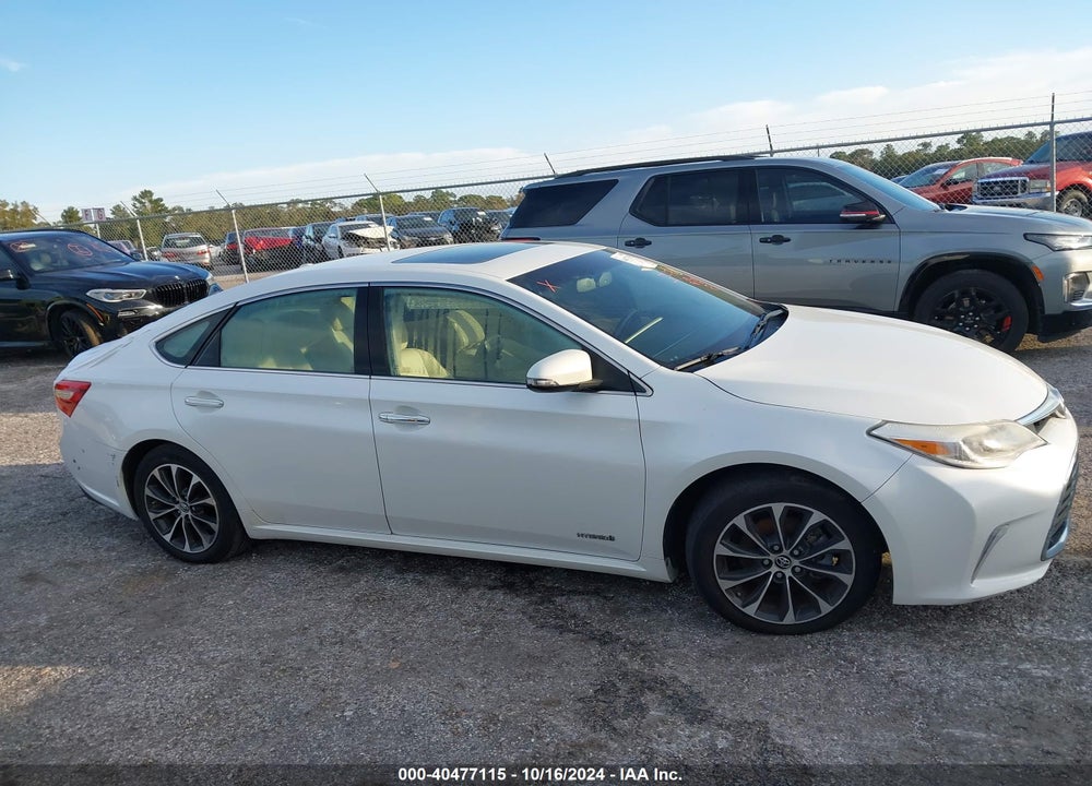 2016 TOYOTA AVALON HYBRID XLE PREMIUM VIN: 4T1BD1EB9GU048656