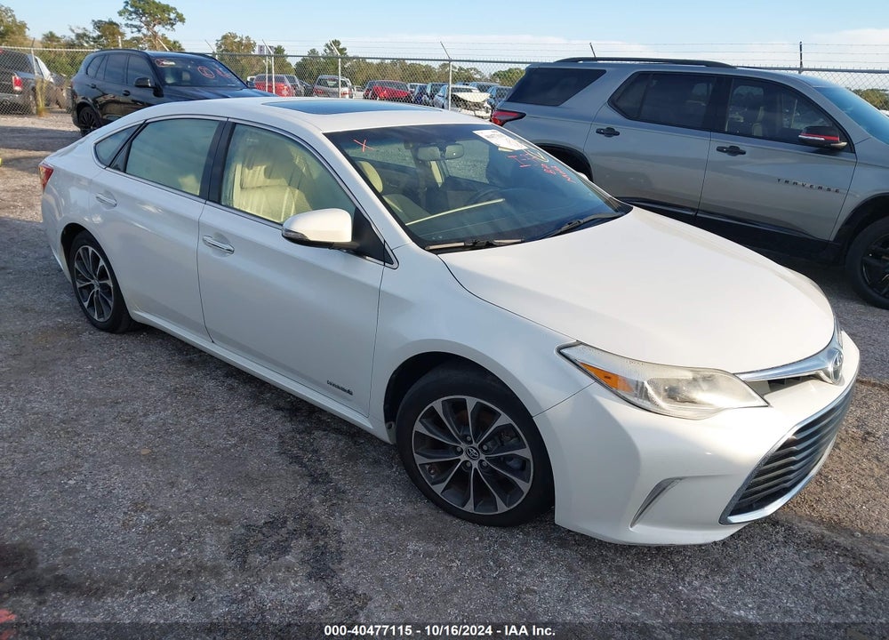 2016 TOYOTA AVALON HYBRID XLE PREMIUM VIN: 4T1BD1EB9GU048656