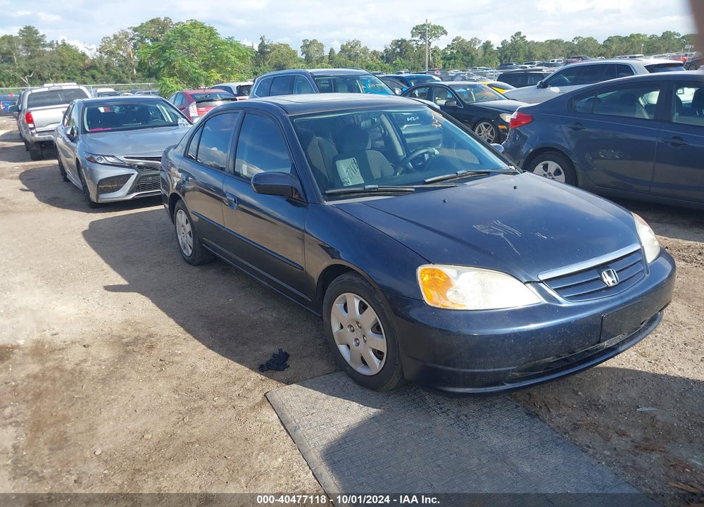 2002 HONDA CIVIC EX VIN: 2HGES26832H577890