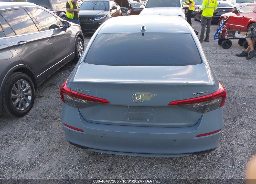 2022 HONDA CIVIC TOURING VIN: 2HGFE1F97NH317575