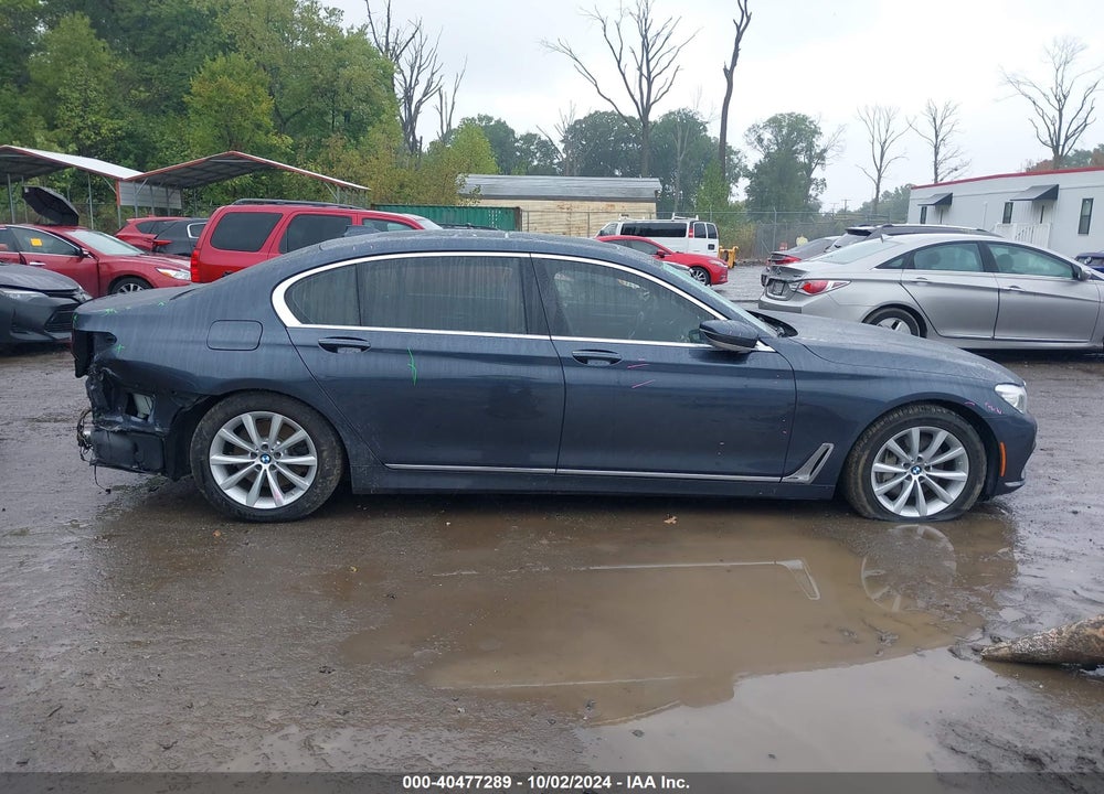 2016 BMW 740I VIN: WBA7E2C50GGD99948