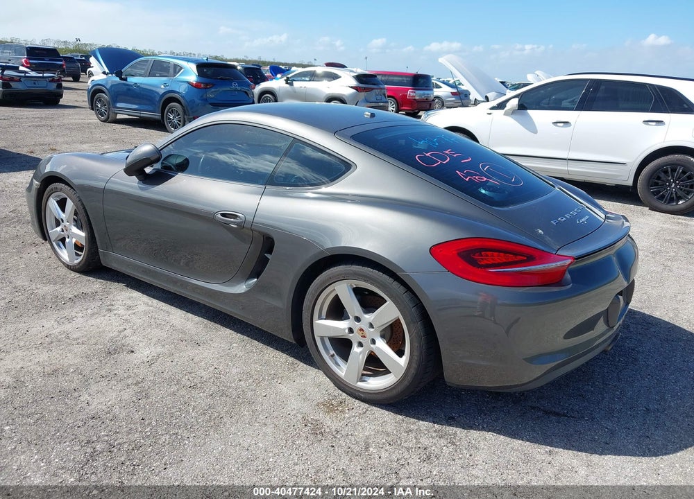 2014 PORSCHE CAYMAN VIN: WP0AA2A82EK173046