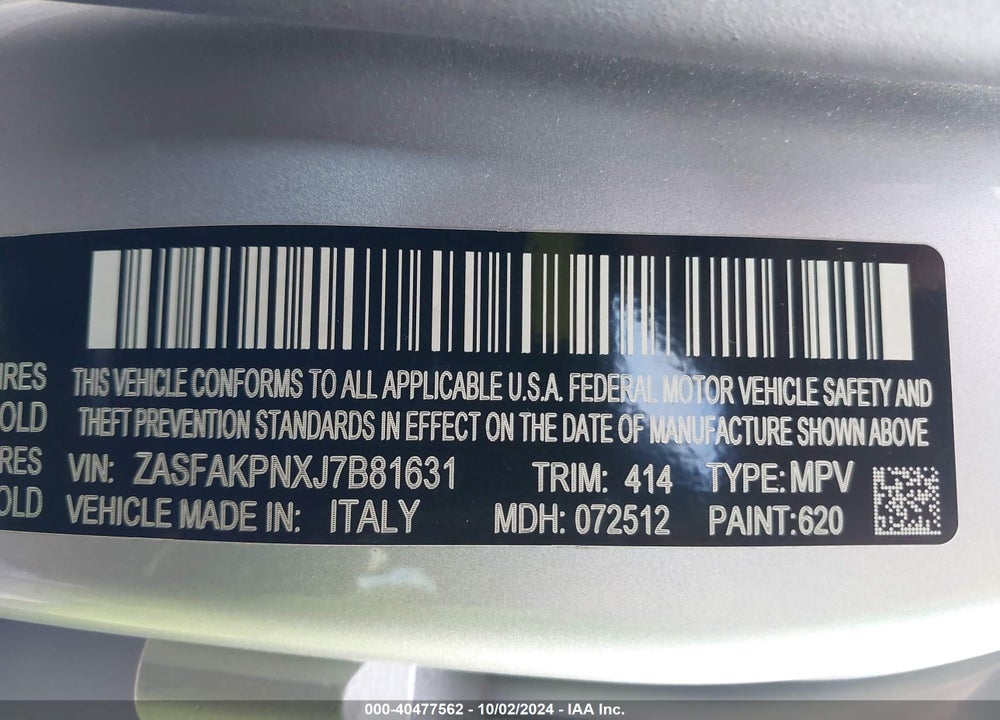 2018 ALFA ROMEO STELVIO SPORT AWD VIN: ZASFAKPNXJ7B81631
