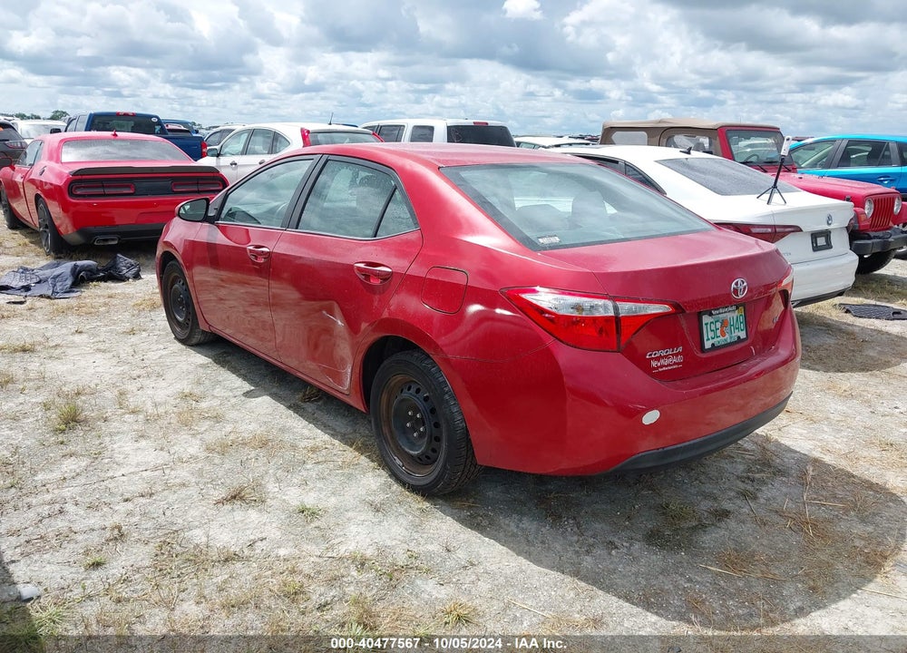 2016 TOYOTA COROLLA LE VIN: 2T1BURHE7GC597942