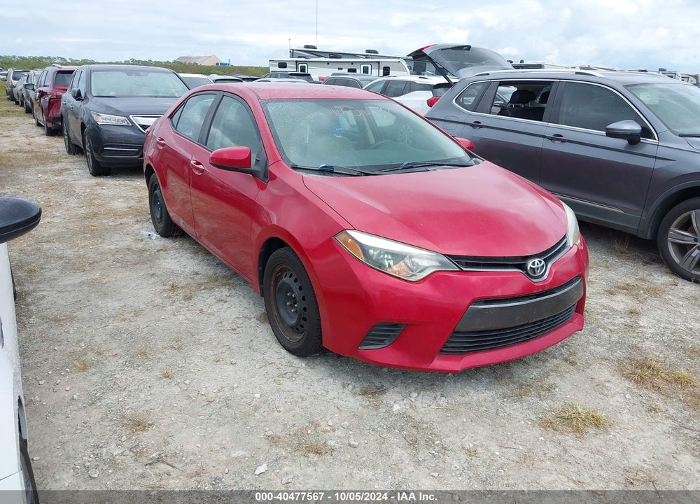2016 TOYOTA COROLLA LE VIN: 2T1BURHE7GC597942