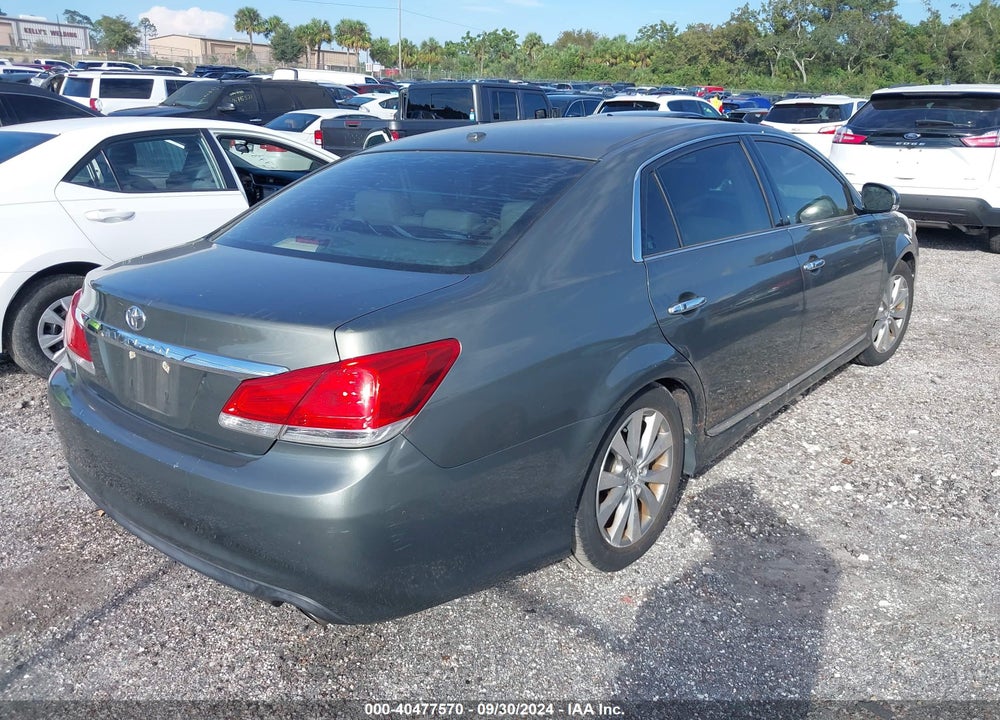 2011 TOYOTA AVALON LIMITED VIN: 4T1BK3DB2BU408765
