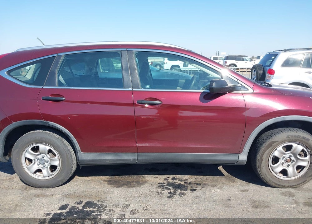 2012 HONDA CR-V LX VIN: 5J6RM4H39CL033478