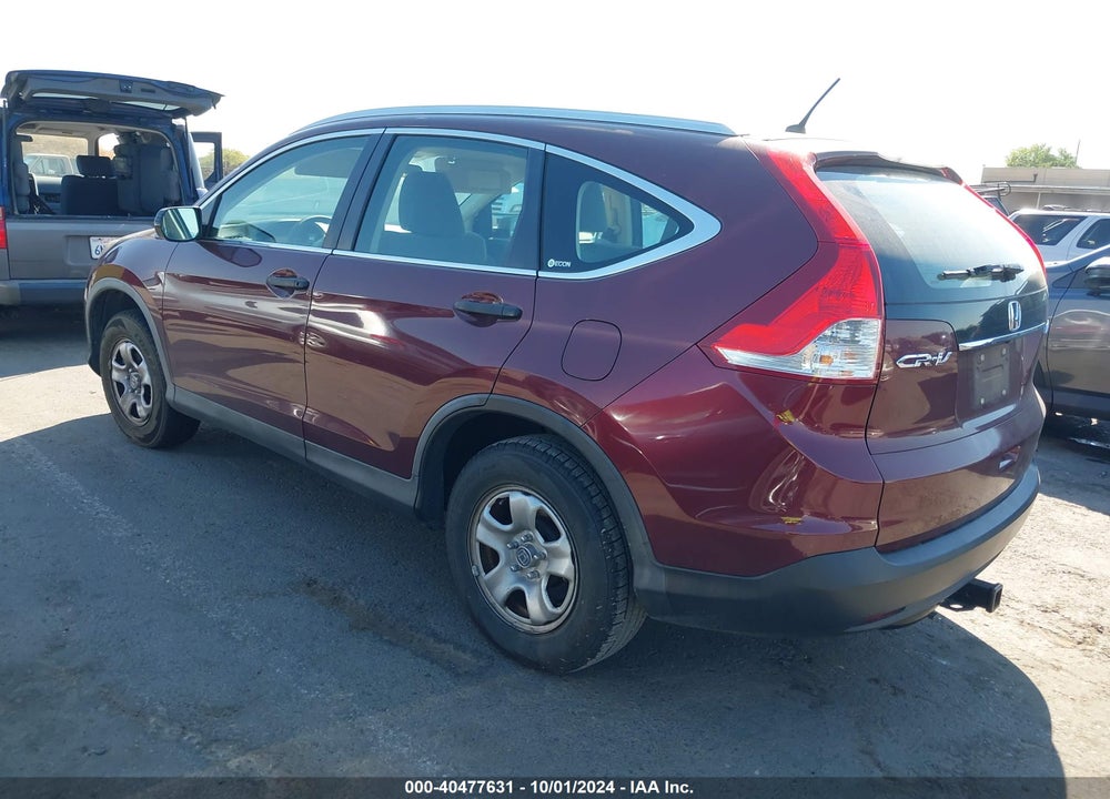 2012 HONDA CR-V LX VIN: 5J6RM4H39CL033478