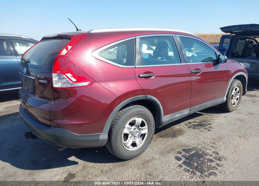 2012 HONDA CR-V LX VIN: 5J6RM4H39CL033478