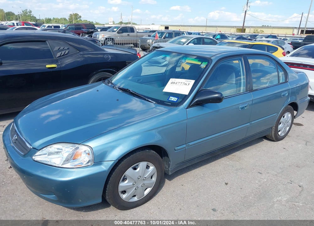 2000 HONDA CIVIC VALUE PACKAGE VIN: 2HGEJ6615YH555265