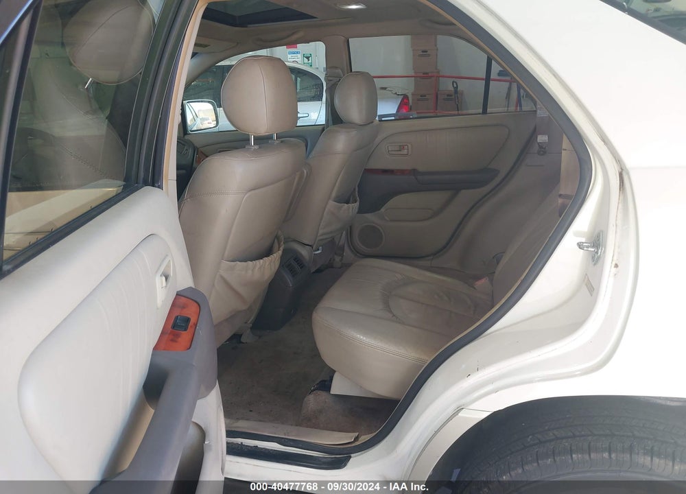 2000 LEXUS RX 300 VIN: JT6HF10U1Y0110049