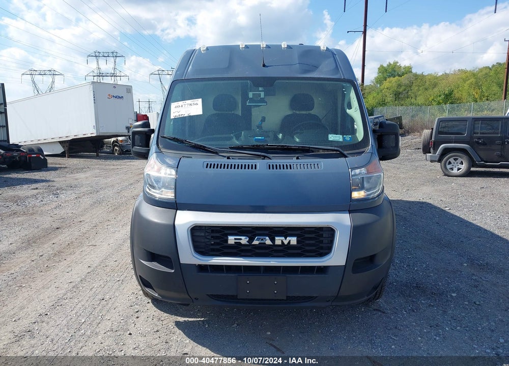 2019 RAM PROMASTER 3500 CARGO VAN HIGH ROOF 159 WB EXT VIN: 3C6URVJGXKE548640