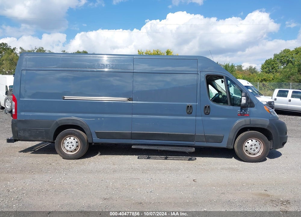 2019 RAM PROMASTER 3500 CARGO VAN HIGH ROOF 159 WB EXT VIN: 3C6URVJGXKE548640