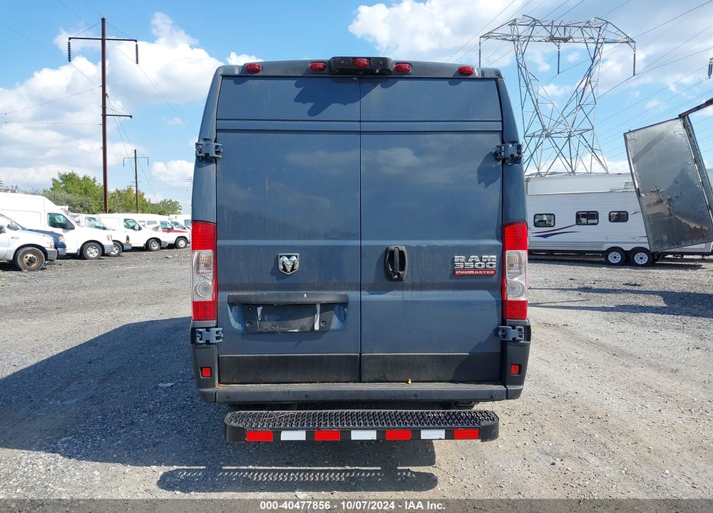 2019 RAM PROMASTER 3500 CARGO VAN HIGH ROOF 159 WB EXT VIN: 3C6URVJGXKE548640