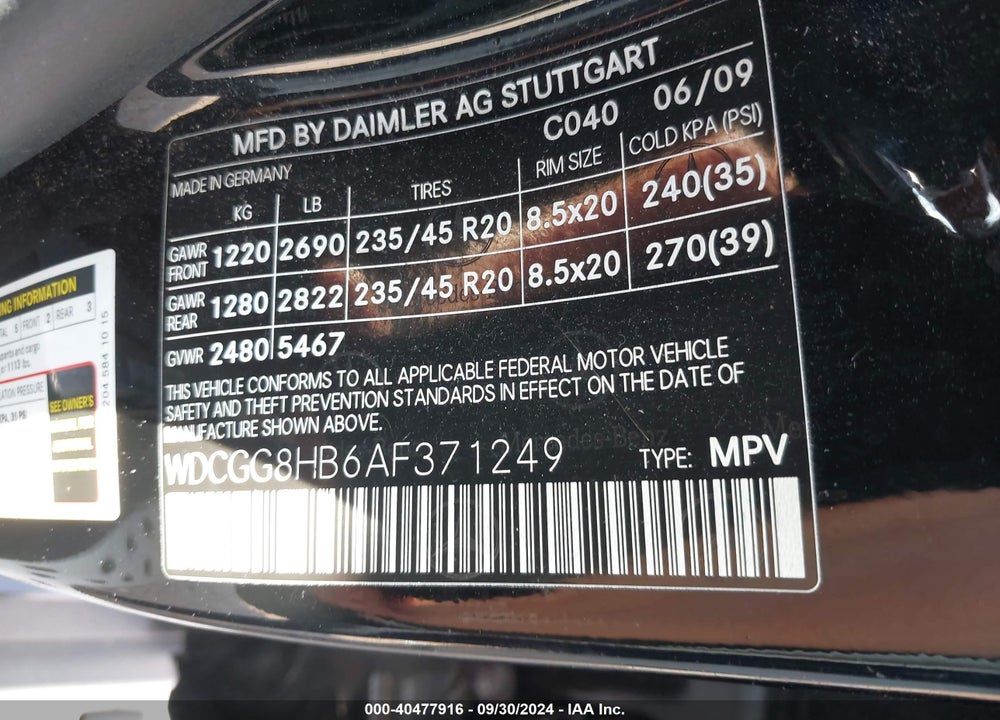 2010 MERCEDES-BENZ GLK 350 4MATIC VIN: WDCGG8HB6AF371249