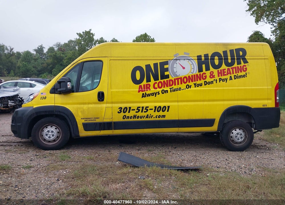 2022 RAM PROMASTER 2500 HIGH ROOF 159 WB VIN: 3C6LRVDG3NE115205