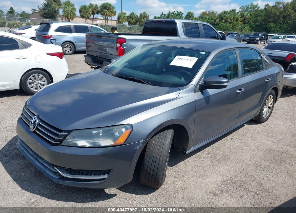 2012 VOLKSWAGEN PASSAT 2.5L S VIN: 1VWAP7A3XCC107753