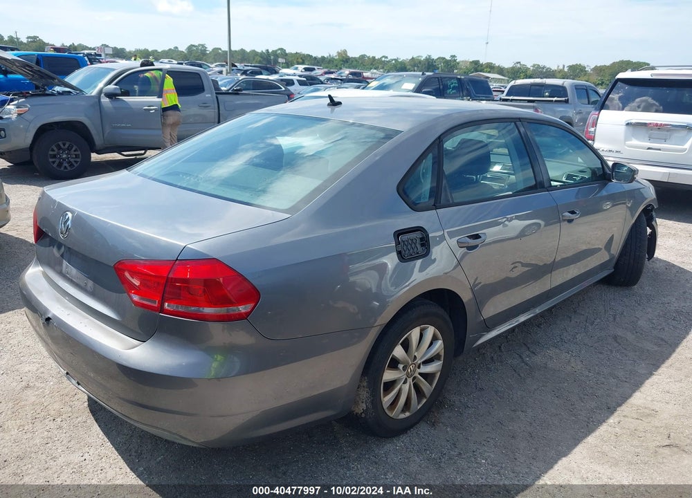 2012 VOLKSWAGEN PASSAT 2.5L S VIN: 1VWAP7A3XCC107753