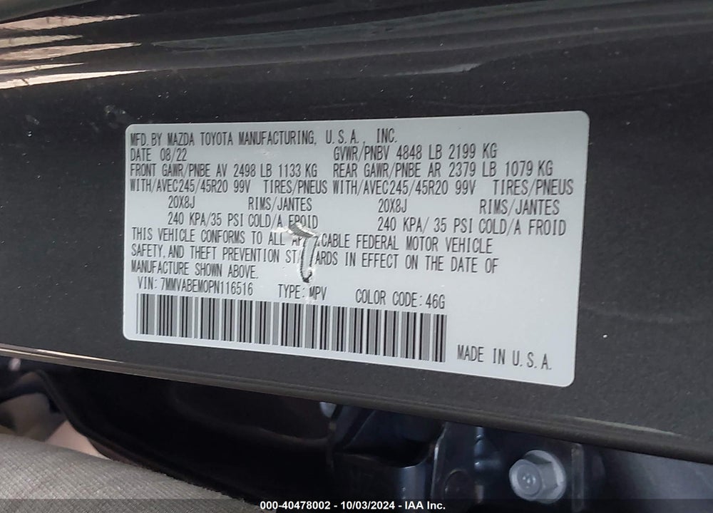 2023 MAZDA CX-50 2.5 S PREMIUM PLUS VIN: 7MMVABEM0PN116516