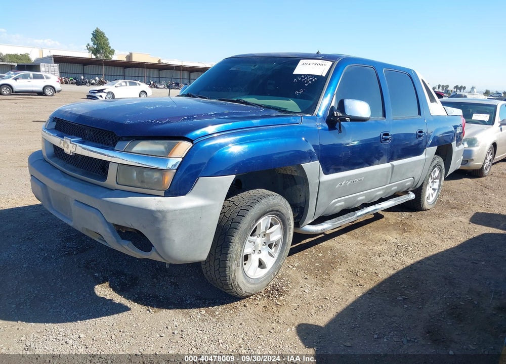 2002 CHEVROLET AVALANCHE 1500 VIN: 3GNEK13T62G121438