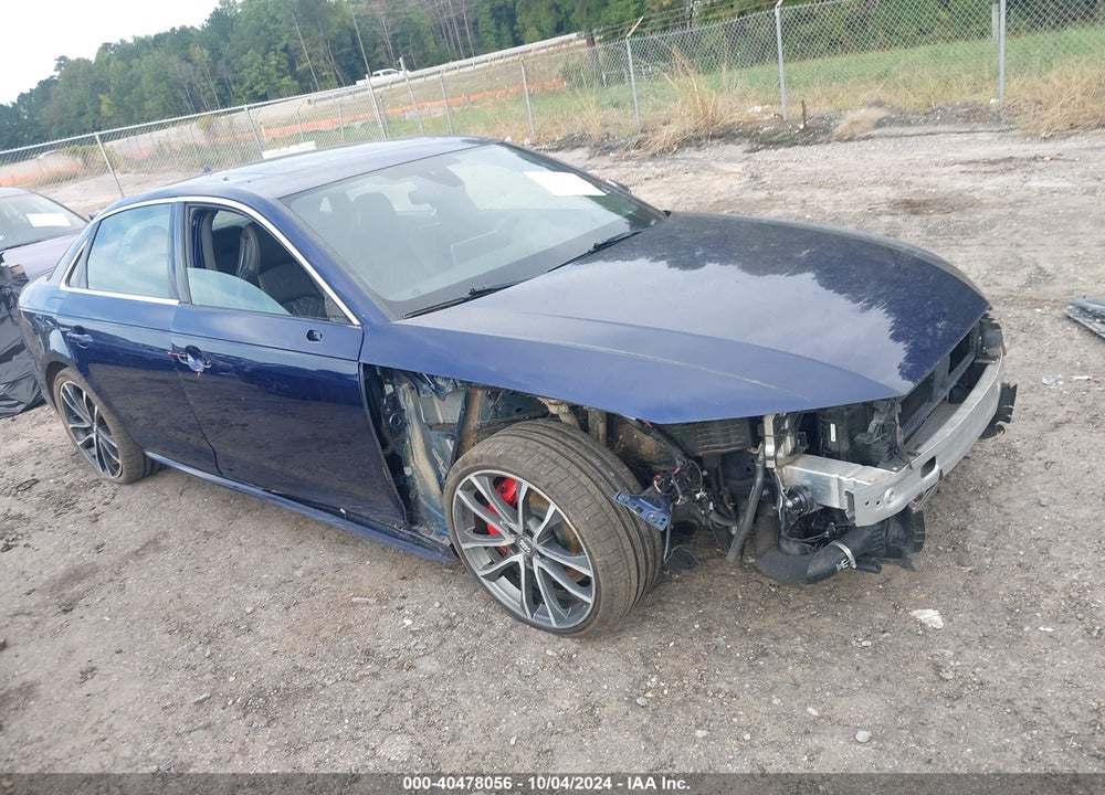 2019 AUDI S4 3.0T PREMIUM VIN: WAUB4AF41KA006929