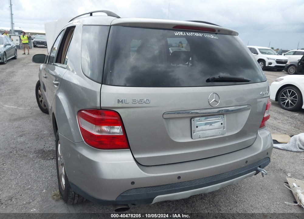 2007 MERCEDES-BENZ ML 350 4MATIC VIN: 4JGBB86EX7A196694