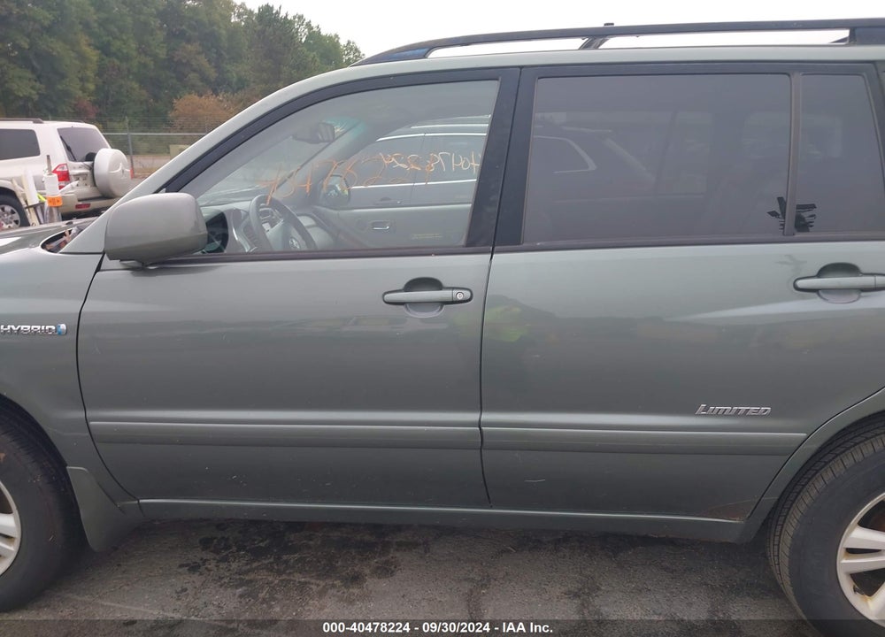 2007 TOYOTA HIGHLANDER HYBRID LIMITED V6 VIN: JTEEW21A270038682