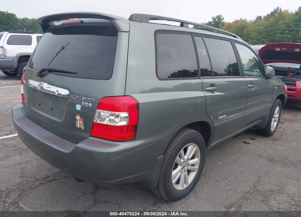 2007 TOYOTA HIGHLANDER HYBRID LIMITED V6 VIN: JTEEW21A270038682