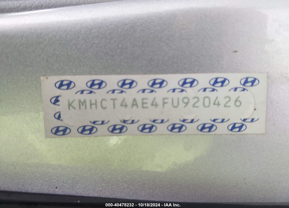 2015 HYUNDAI ACCENT GLS VIN: KMHCT4AE4FU920426