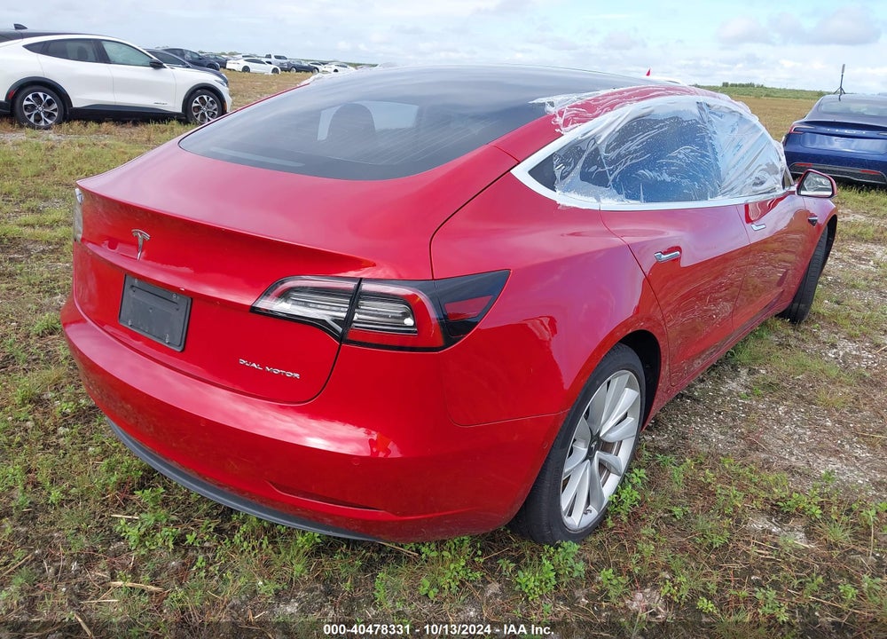 2020 TESLA MODEL 3 LONG RANGE DUAL MOTOR ALL-WHEEL DRIVE VIN: 5YJ3E1EB7LF620431